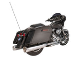 S&S Cycle SS550-0620 Mk45 4.5" Slip-On Mufflers Chrome w/Chrome Thruster End Caps for Touring 95-16