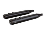 S&S Cycle SS550-0690 Grand National 4" Slip-On Mufflers Black w/Black End Caps for Touring 95-16/Trike 17-20