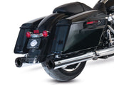 S&S Cycle SS550-0693 Grand National 4" Slip-On Mufflers Chrome w/Black End Caps for Touring 17-Up