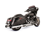 S&S Cycle SS550-0699B El Dorado 2-2 Dual Exhaust Chrome w/Black Thruster End Caps for Touring 17-Up