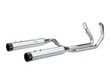 S&S Cycle SS550-0701B El Dorado 2-2 Dual Exhaust Chrome w/Black Tracer End Caps for Touring 17-Up