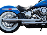 S&S Cycle SS550-0740 Grand National 3.5" Slip-On Mufflers Chrome w/Black End Caps for Softail Deluxe/Heritage Softail Classic 18-Up