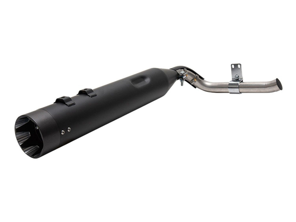 S&S Cycle SS550-0831 Shadow Pipe for S&S Sidewinder 2-1 Exhaust Black w/Black End Cap for Touring 09-Up