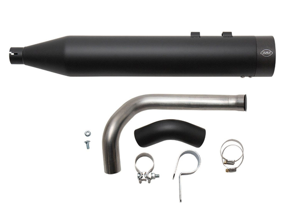 S&S Cycle SS550-0831 Shadow Pipe for S&S Sidewinder 2-1 Exhaust Black w/Black End Cap for Touring 09-Up