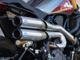 S&S Cycle SS550-0949 Grand National 2-2 High Exhaust Stainless Steel for Indian FTR1200 19-Up