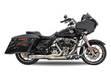 S&S Cycle SS550-1000 Diamondback 2-1 Exhaust Stainless w/Black End Cap for Touring 17-Up