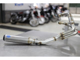 S&S Cycle SS550-1031 Qualifer 2-1 Exhaust Stainless Steel w/Black End Cap for Royal Enfield 650 Twin 19-Up (Race Only)