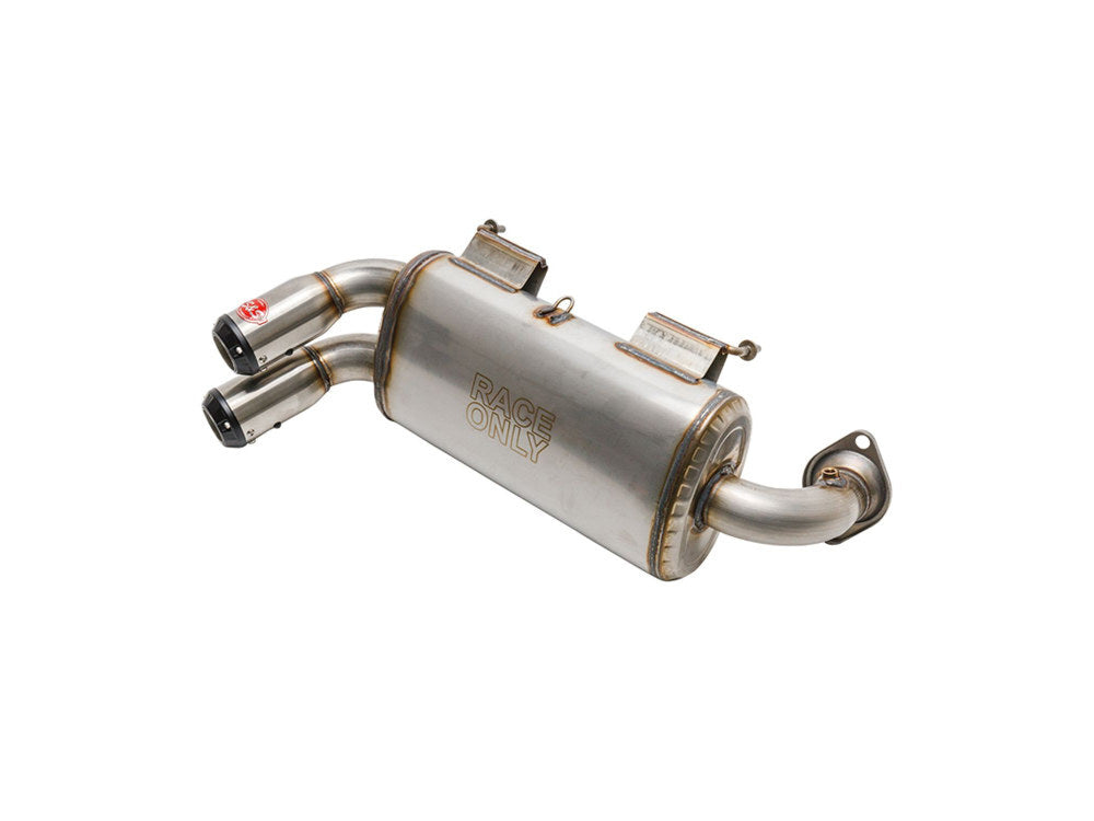 S&S Cycle SS550-1042 Power Tune XTO UTV Exhaust Stainless Steel w/Race Muffler for Polaris RZR XP 1000 15-Up