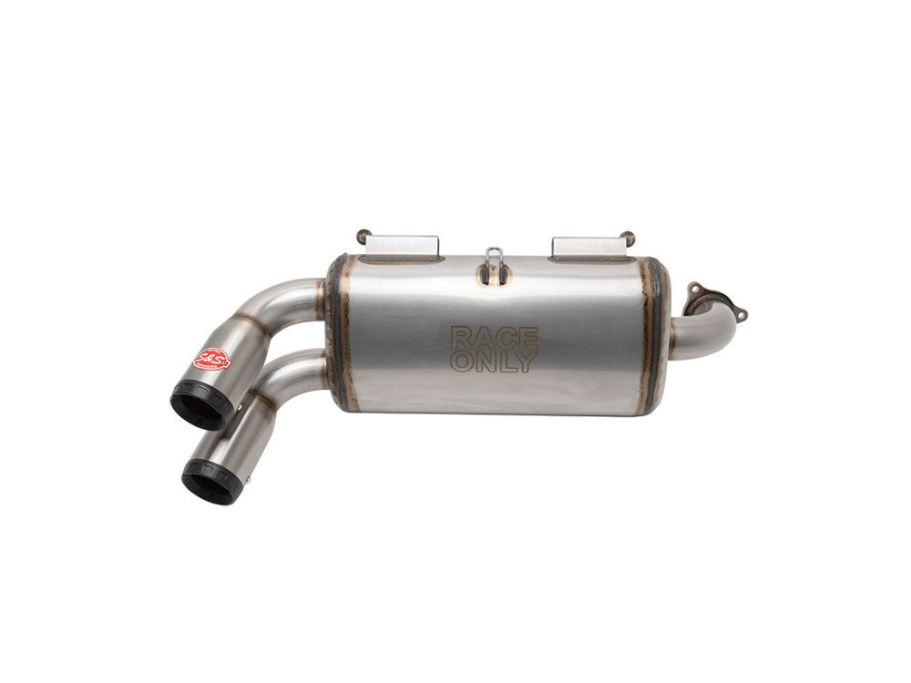 S&S Cycle SS550-1044 Power Tune XTO UTV Exhaust Stainless Steel w/Race Muffler for Kawasaki Teryx KRX 1000 20-Up