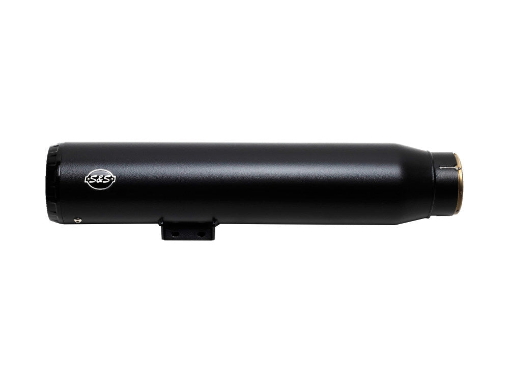 S&S Cycle SS550-1074 Grand National 4.5" Slip-On Muffler Black with Black End Cap for Nightster 975 22-Up