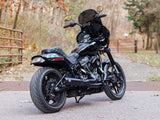 S&S Cycle SS550-1106 Qualifier 2-1 Exhaust Black w/Black End Cap for Softail 18-Up Non-240 Rear Tyre Models