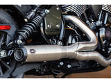 S&S Cycle SS550-1117 Qualifier 2-1 Exhaust Stainless Steel for Indian Cruiser 22-Up