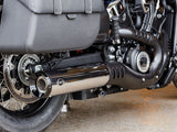 S&S Cycle SS550-1122 Grand National Slip-On Muffler Chrome w/Black End Cap for Indian Scout 25-Up