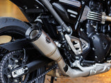 S&S Cycle SS550-1143 4" Grand National Slip-On Muffler Stainless Steel w/Black End Cap for Triumph Speed 400/Scrambler 400X 24-Up