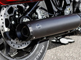 S&S Cycle SS550-1159 Grand National 4" Slip-On Muffler Black w/Black End Cap for Harley-Davidson Softail Street Bob/Low Rider S/Low Rider ST/Heritage 25-Up