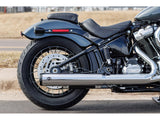 S&S Cycle SS550-1160 Grand National 4" Slip-On Muffler Chrome w/Black End Cap for Harley-Davidson Softail Street Bob/Low Rider S/Low Rider ST/Heritage 25-Up