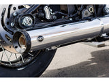 S&S Cycle SS550-1160 Grand National 4" Slip-On Muffler Chrome w/Black End Cap for Harley-Davidson Softail Street Bob/Low Rider S/Low Rider ST/Heritage 25-Up
