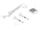 S&S Cycle SS560-0259 Mid Mount Brake Pedal for M8 Softail Models w/S&S Complete Exhaust System (Typically FXBB Street Bob 18-Up/FXLR Low Rider 18-Up)