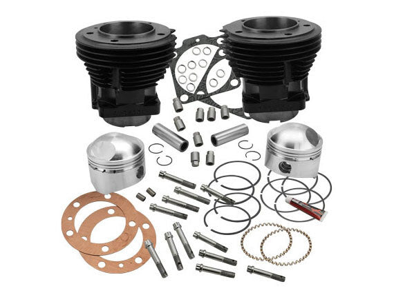 S&S Cycle SS91-9023 80ci Cylinder Kit w/3.5" Bore Black for Big Twin 78-84