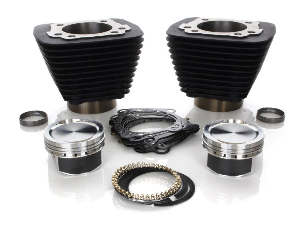 S&S Cycle SS910-0687 1200cc Big Bore Kit Wrinkle Black for Sportster 86-21 w/883cc Engine