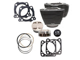 S&S Cycle SS910-0843 129ci Big Bore Kit Black w/Highlighted Fins for Milwaukee-Eight Touring 17-Up/Softail 18-Up w/107ci Engine