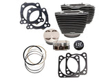 S&S Cycle SS910-0845 132ci Big Bore Kit Black w/Highlighted Fins for Milwaukee-Eight Touring 17-Up/Softail 18-Up 114ci Engine