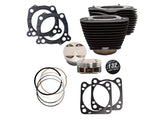 S&S Cycle SS910-0846 132ci Big Bore Kit Black w/Non-Highlighted Fins for Milwaukee-Eight Touring 17-Up/Softail 18-Up w/114ci Engine