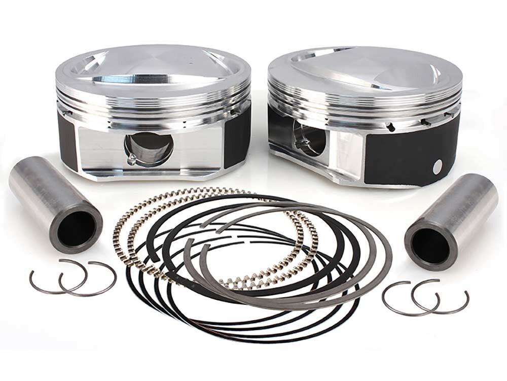 S&S Cycle SS920-0115 +.010" High Compression Pistons w/10.6:1 Compression Ratio for CVO Twin Cam 07-17/S Models w/110ci Engine