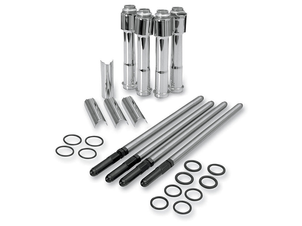 S&S Cycle SS930-0024 Standard Adjustable Pushrods Chrome for Sportster 04-21