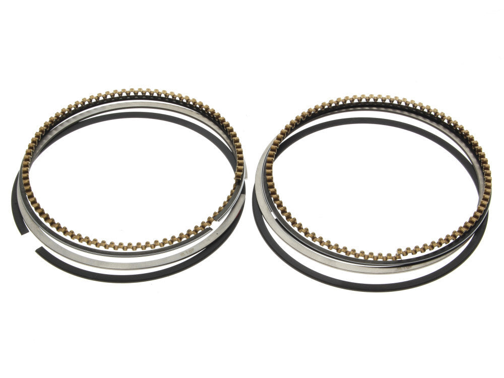 S&S Cycle SS940-0060 Standard Piston Rings for Milwaukee-Eight Touring 17-Up/Softail 18-Up w/4.250" Bore & S&S 107ci to 124ci Big Bore Kit (Pair)