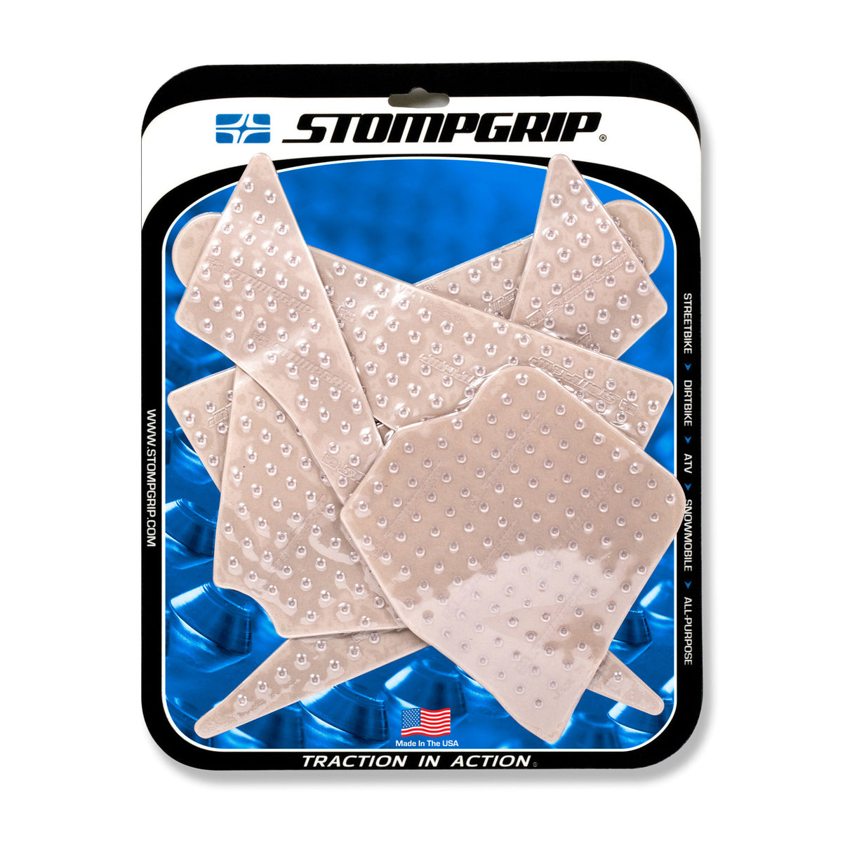 Stompgrip Volcano Tank Grips Clear for KTM SX/XC/XC-W/SX-F/XC-F/SX-F Factory Edition/Six Days/EXC-F 16-19