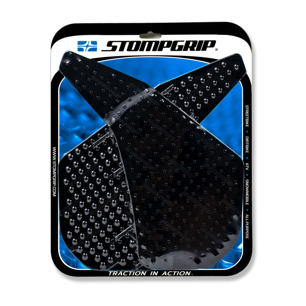 Stompgrip Volcano Tank Grips Black for Yamaha FZ1 06-15