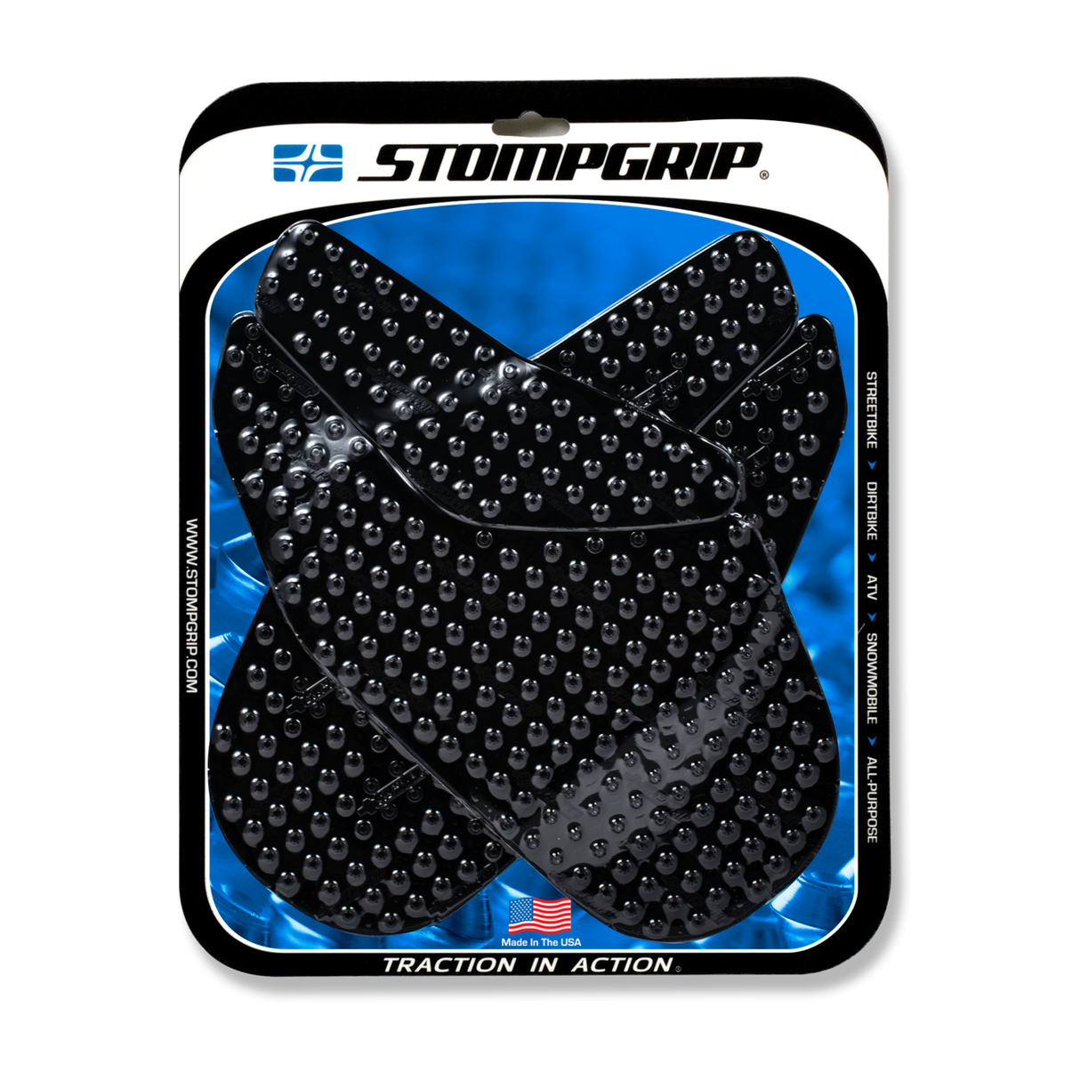 Stompgrip Volcano Tank Grips Black for Honda CBR1000RR 04-07