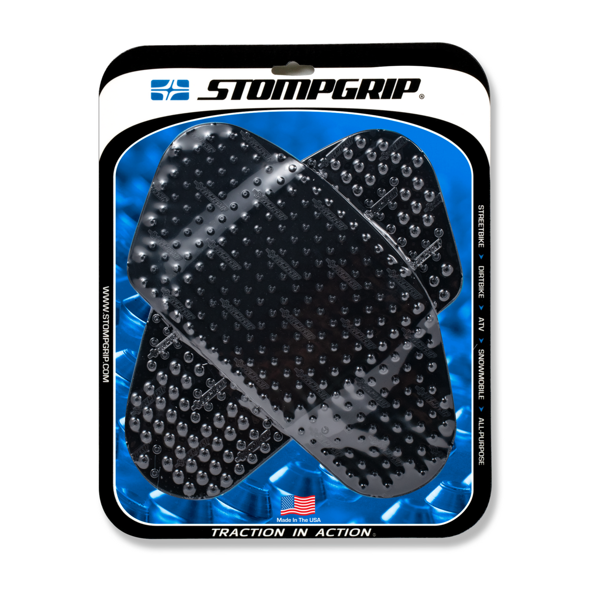 Stompgrip Volcano Tank Grips Black for Honda CBR600RR 03-06