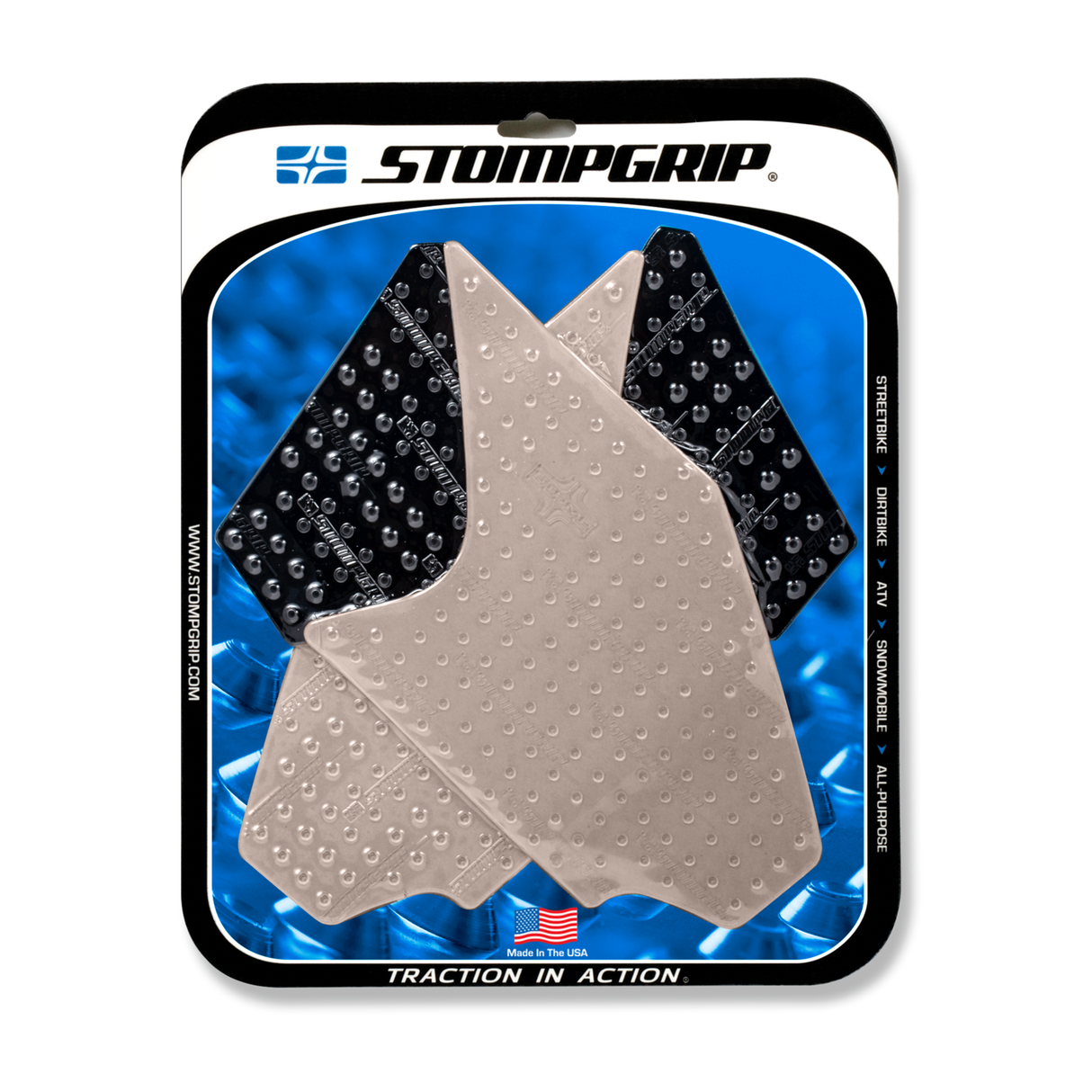 Stompgrip Volcano Tank Grips Clear for Honda CBR1000RR/ABS Fireblade/Fireblade/Fireblade SP Repsol Edition 12-16