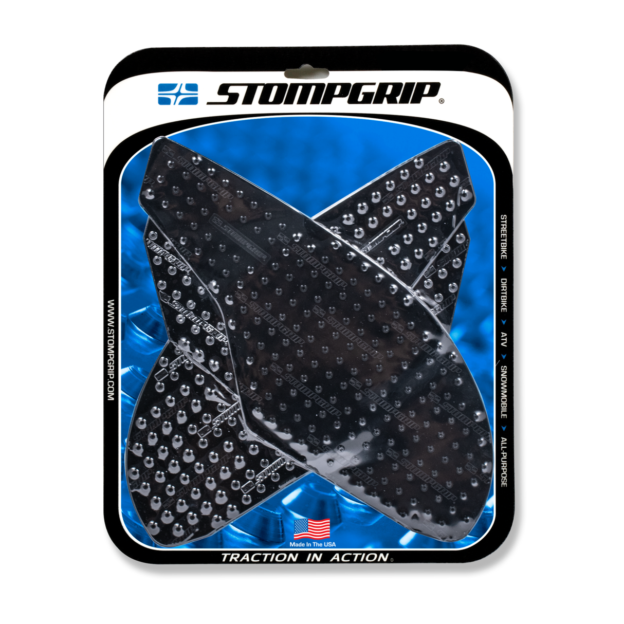 Stompgrip Volcano Tank Grips Black for Triumph Daytona 675/675R/Street Triple R/S/RS/RX/R Low