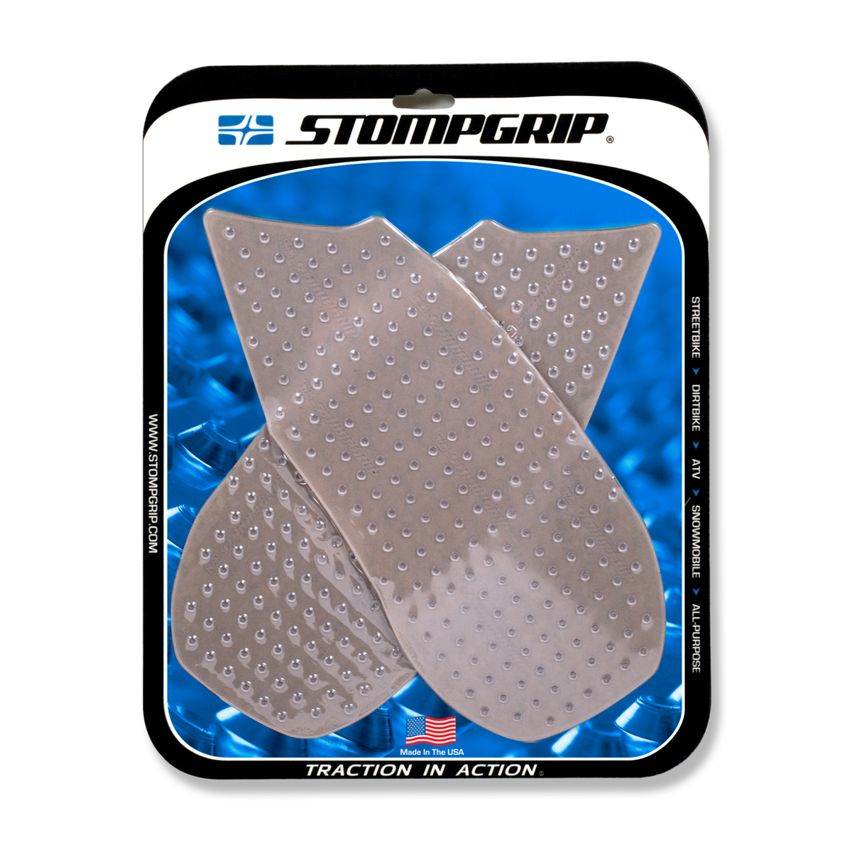 Stompgrip Volcano Tank Grips Clear for Honda CB1000R 18-19