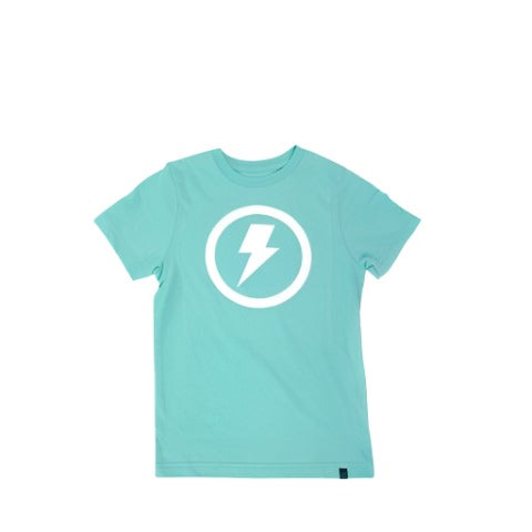 Stacyc Bolt Logo Mint Kids Tee