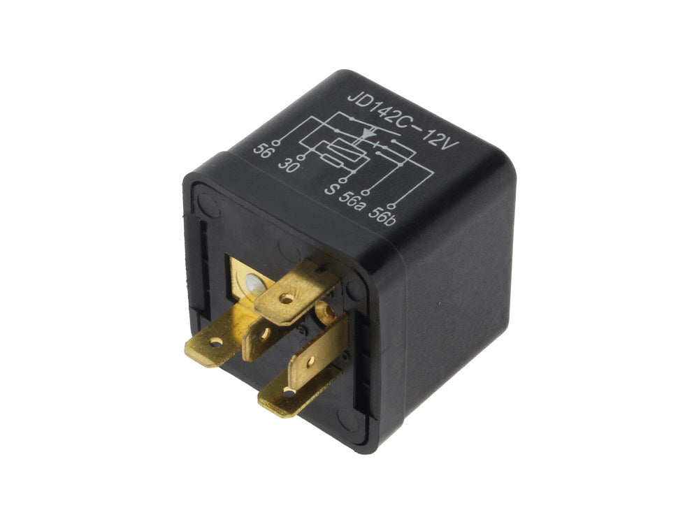 Standard Motorcycle Products STD-MC-RLY3 Headlight Hi-Low Beam Relay for One Wire Button Style Switch