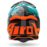 Airoh Strycker Crack Gloss Turquoise/Black/Orange Helmet