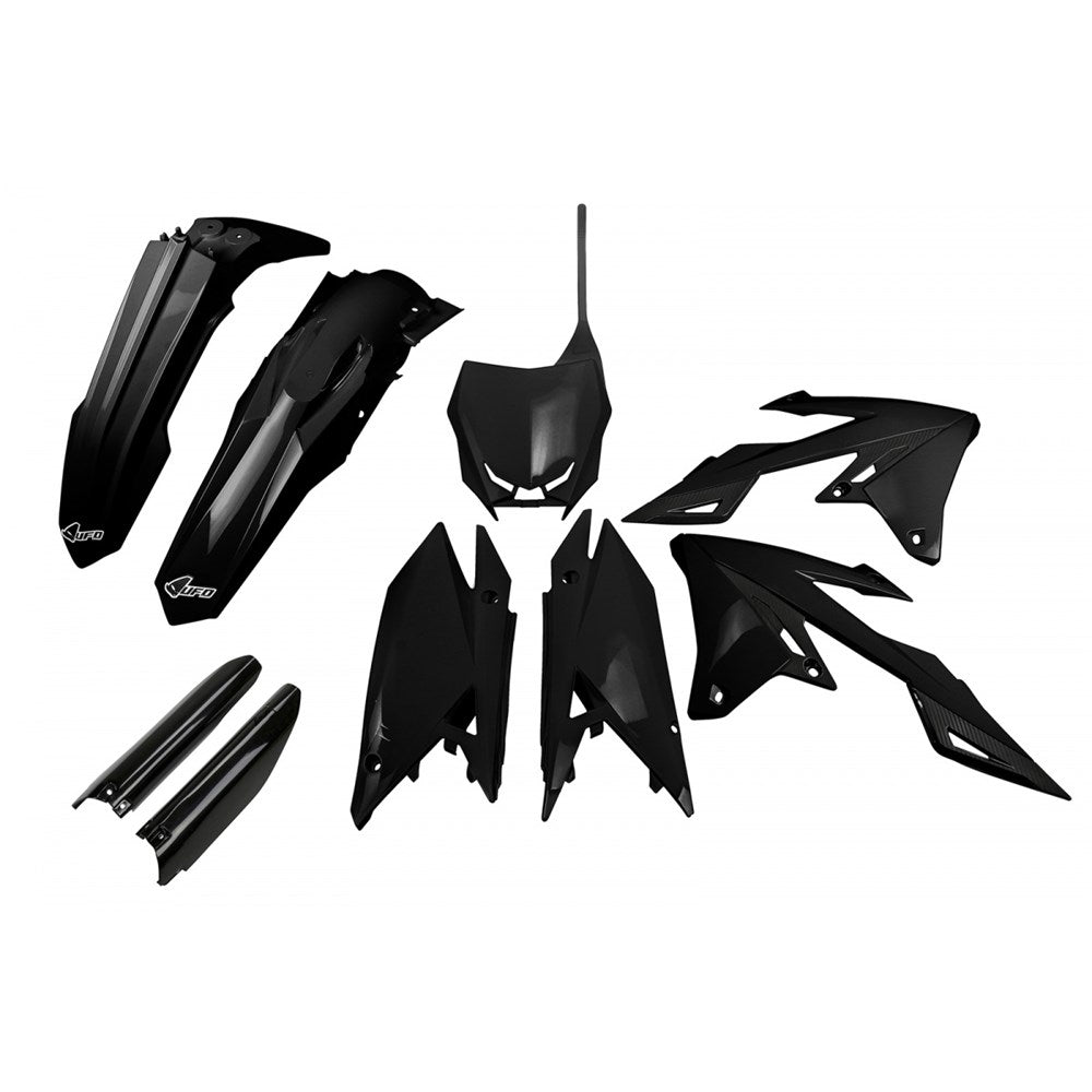 UFO Full Plastics Kit Black for Suzuki RM-Z 250 19-Up/RM-Z 450 18-Up