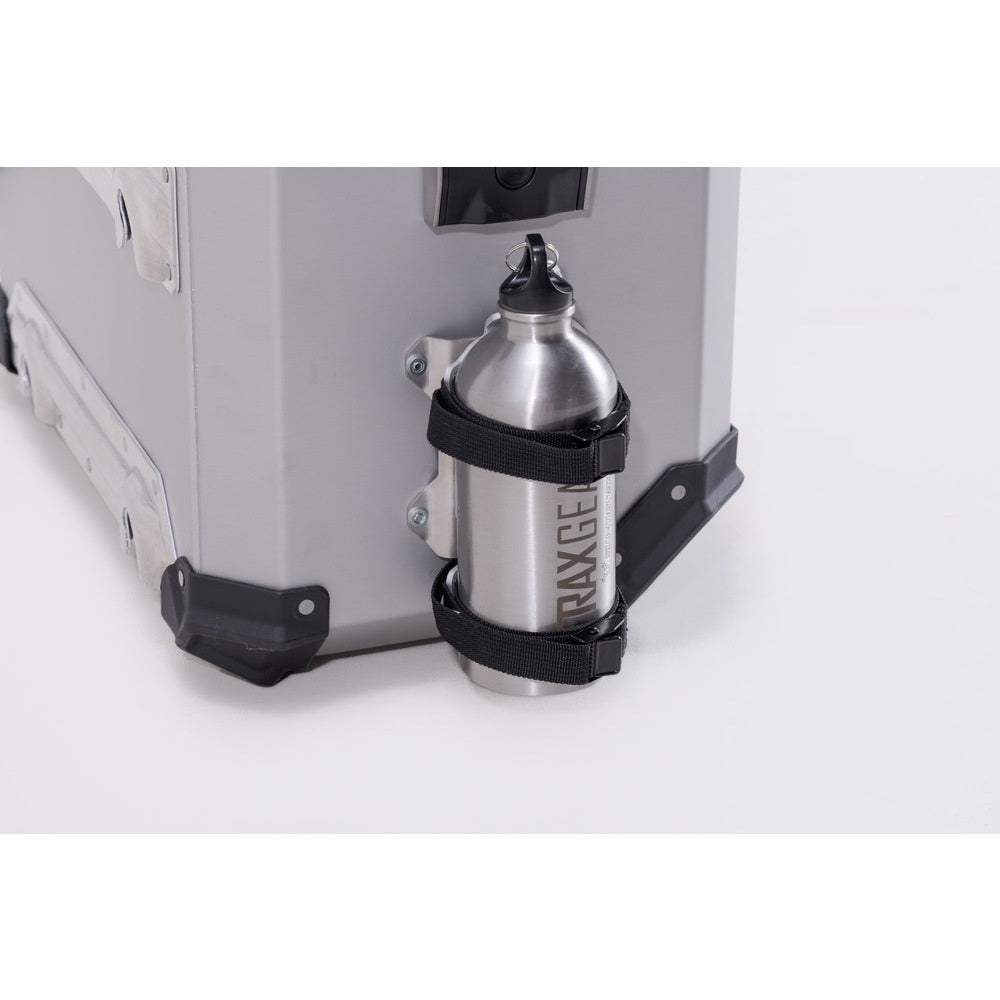 SW-Motech SW-ALK0016530700-S TRAX 1x Stainless Steel 0.6L Bottle Silver & Mounting Set for TRAX Accessory Mount