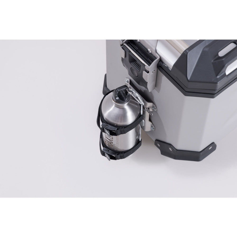 SW-Motech SW-ALK0016530700-S TRAX 1x Stainless Steel 0.6L Bottle Silver & Mounting Set for TRAX Accessory Mount