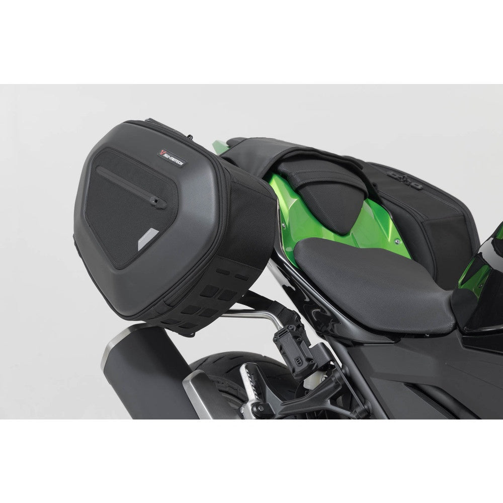 SW-Motech SW-BCHTA0874031700 Pro Blaze H Black Saddlebag Set for Kawasaki Ninja 400/Z 400 18-Up
