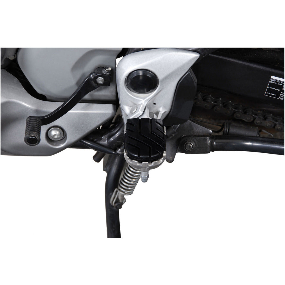 SW-Motech SW-FRS0101110101-S ION Footrest Kit Silver for Honda XL650V Transalp 00-06/XL700V Transalp 07-12/Moto Morini X-Cape 650 21-Up
