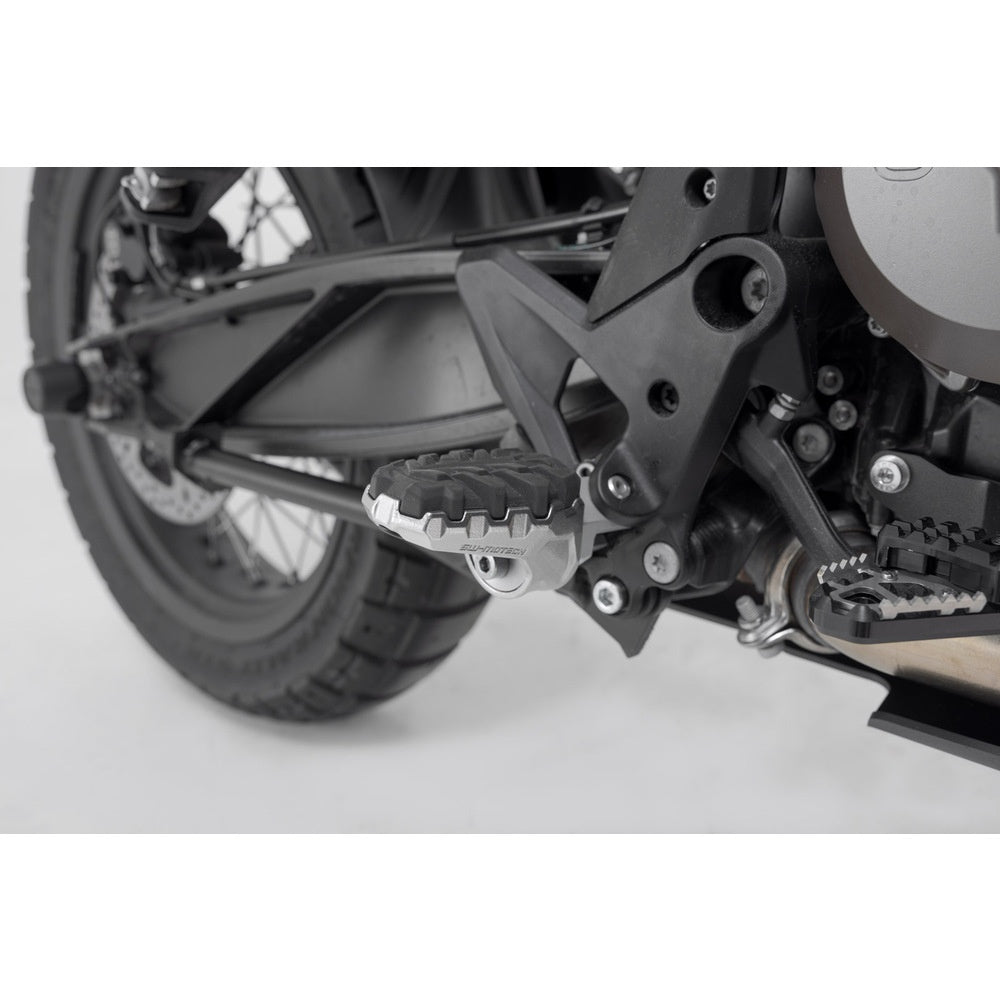 SW-Motech SW-FRS0411210101 EVO Footrest Kit Silver/Black for KTM/Husqvarna Norden 901 21-Up/Norden 901 Expidition 23-Up
