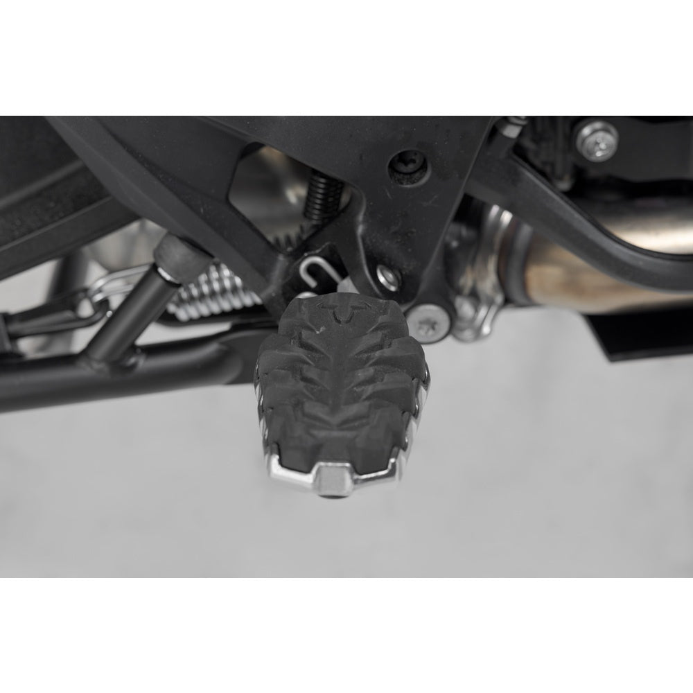 SW-Motech SW-FRS0411210101 EVO Footrest Kit Silver/Black for KTM/Husqvarna Norden 901 21-Up/Norden 901 Expidition 23-Up