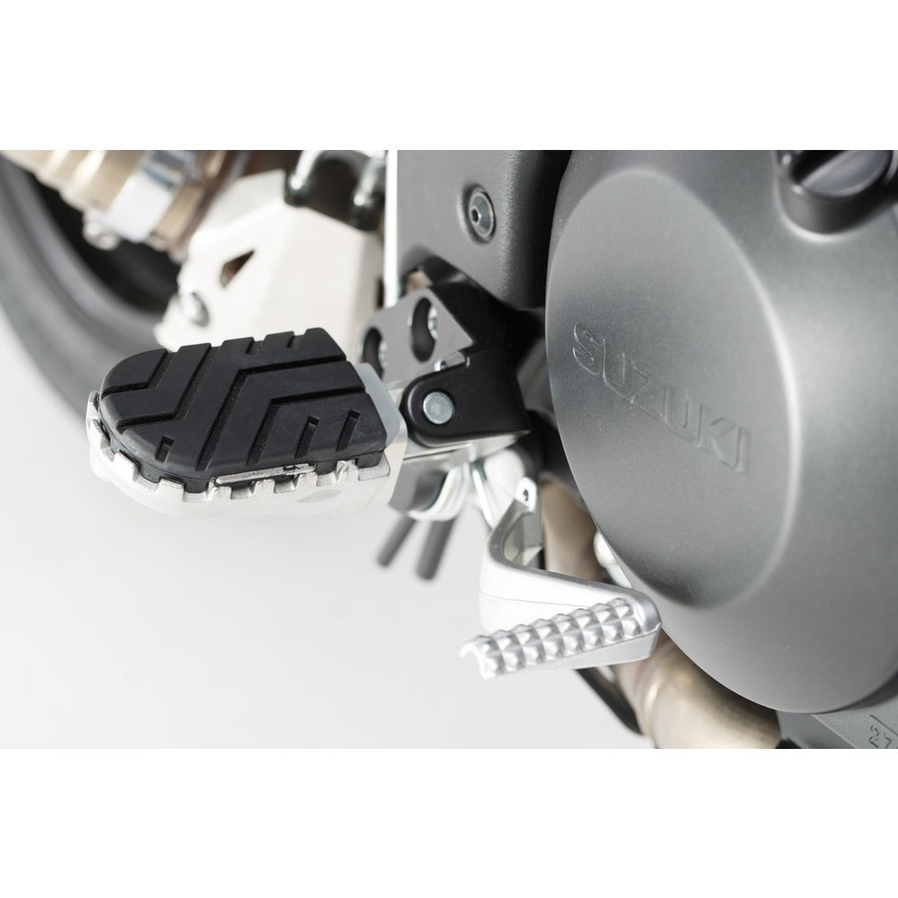 SW-Motech SW-FRS0501110002-S ION Footrest Kit Silver for Aprilia/BMW/Suzuki Models