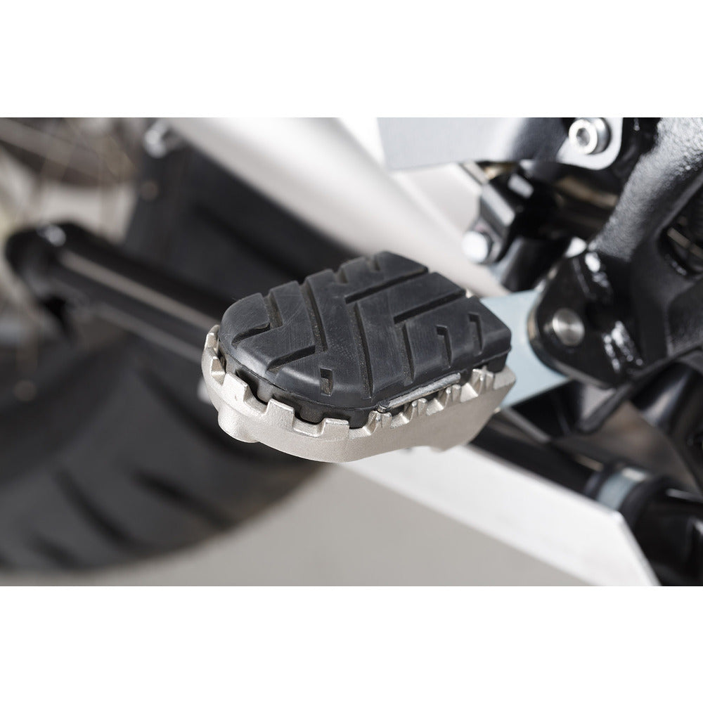 SW-Motech SW-FRS0701110302-S ION Footrest Kit Silver for BMW R 1200 GS 12-18/Adventure 13-18/Rallye 16-18/R 1250 GS/Adventure 18-Up/Rallye 21-Up/R 1300 GS 23-Up