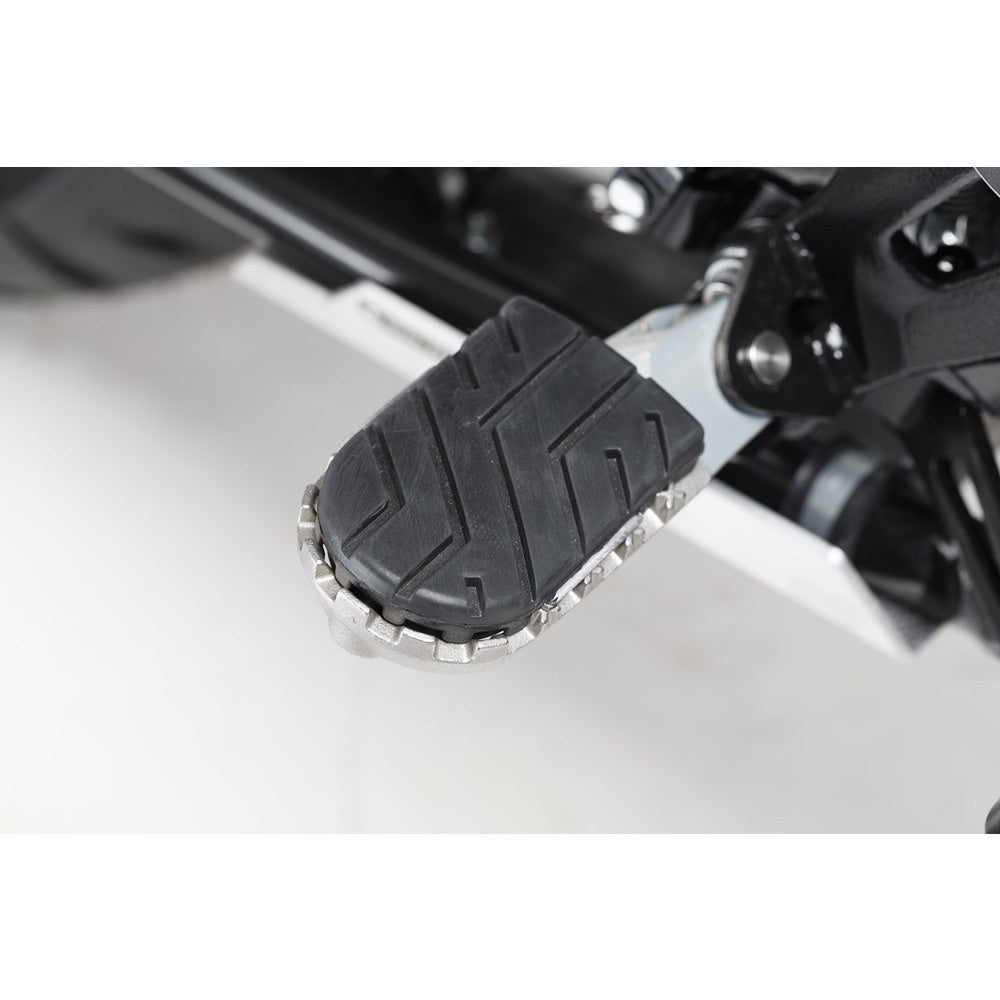 SW-Motech SW-FRS0701110302-S ION Footrest Kit Silver for BMW R 1200 GS 12-18/Adventure 13-18/Rallye 16-18/R 1250 GS/Adventure 18-Up/Rallye 21-Up/R 1300 GS 23-Up